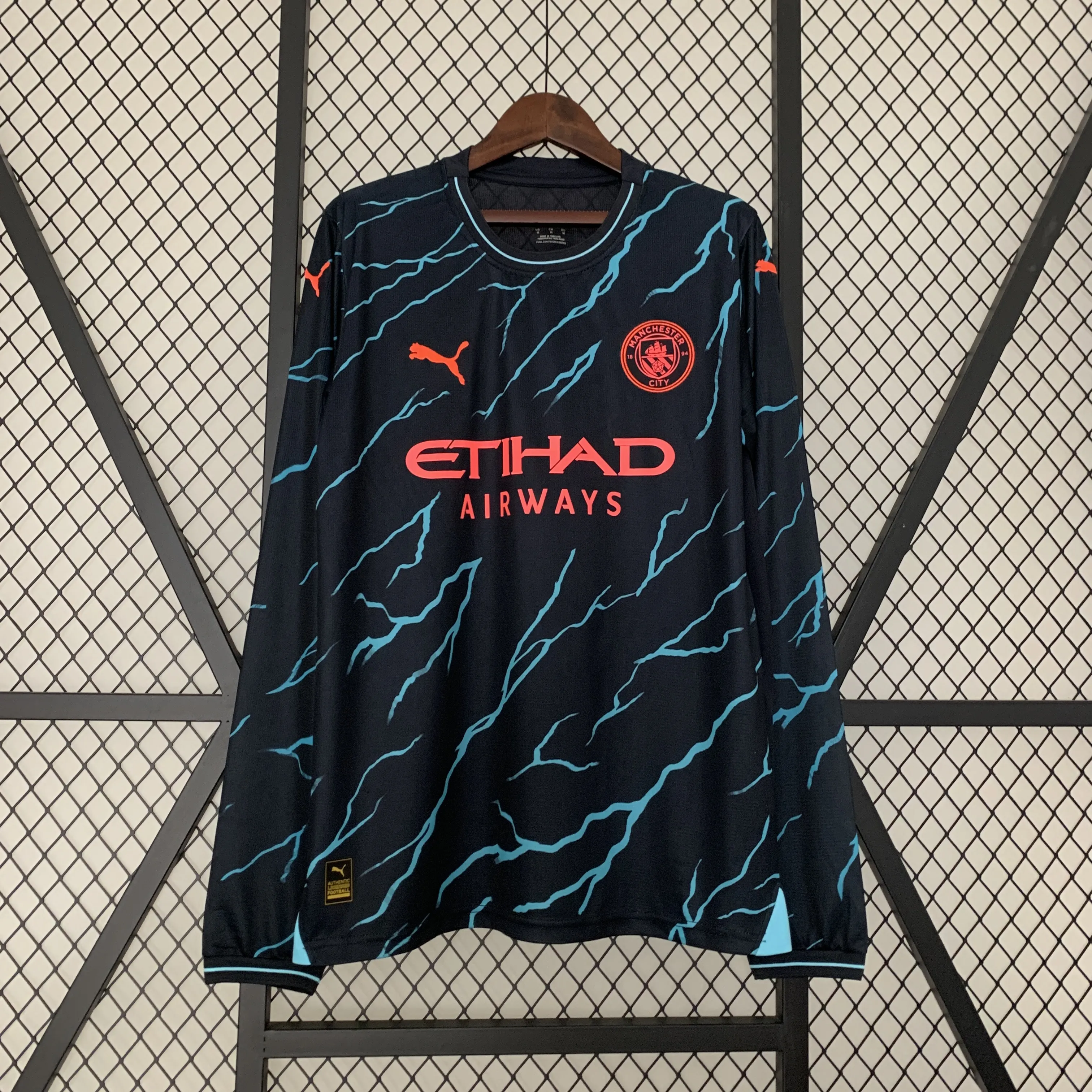 マンチェスターシティ サードアウェイ 2023/2024 ユニフォーム 長袖 Tシャツ