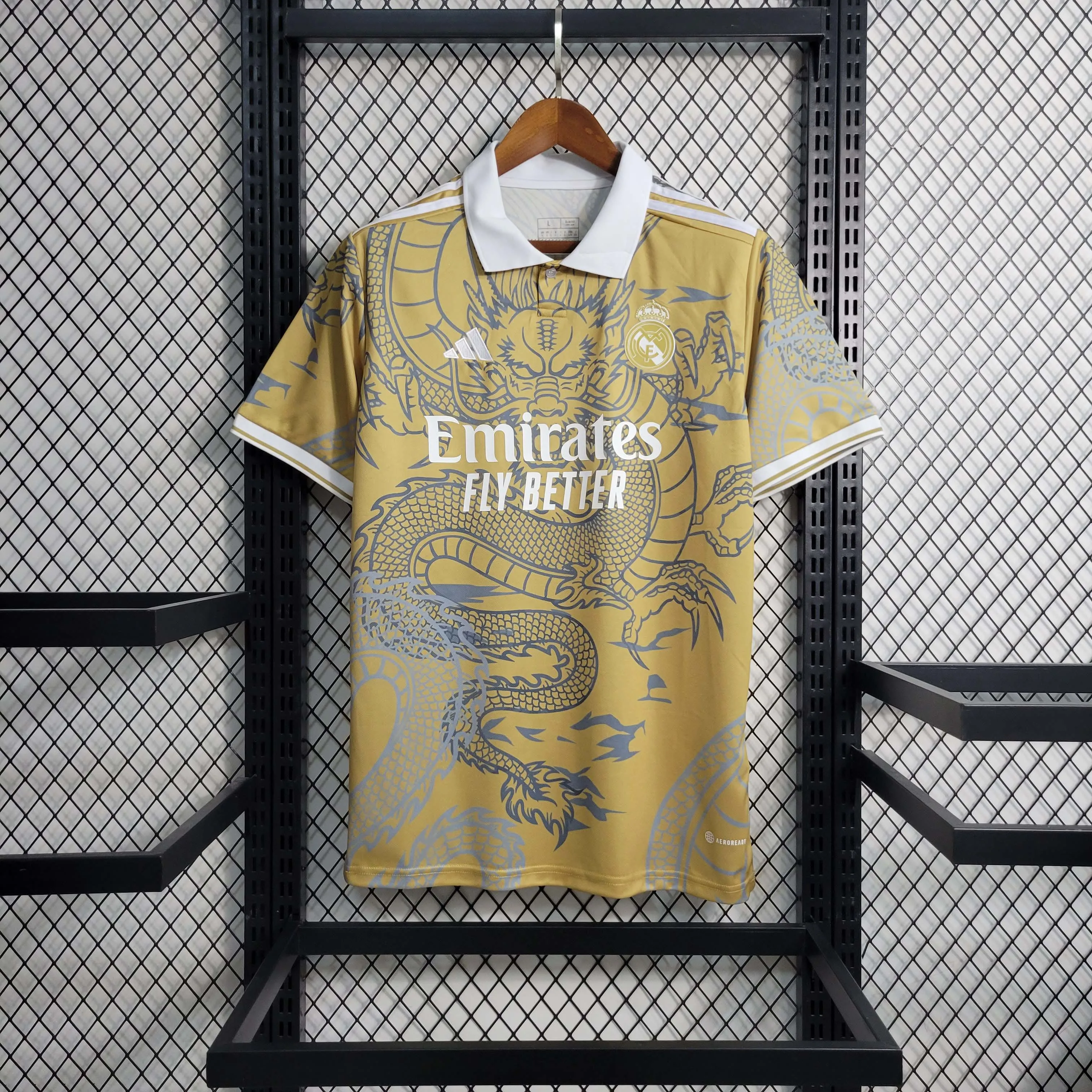 レアル マドリード 2023/2024 ゴールド ドラゴン 半袖Tシャツ