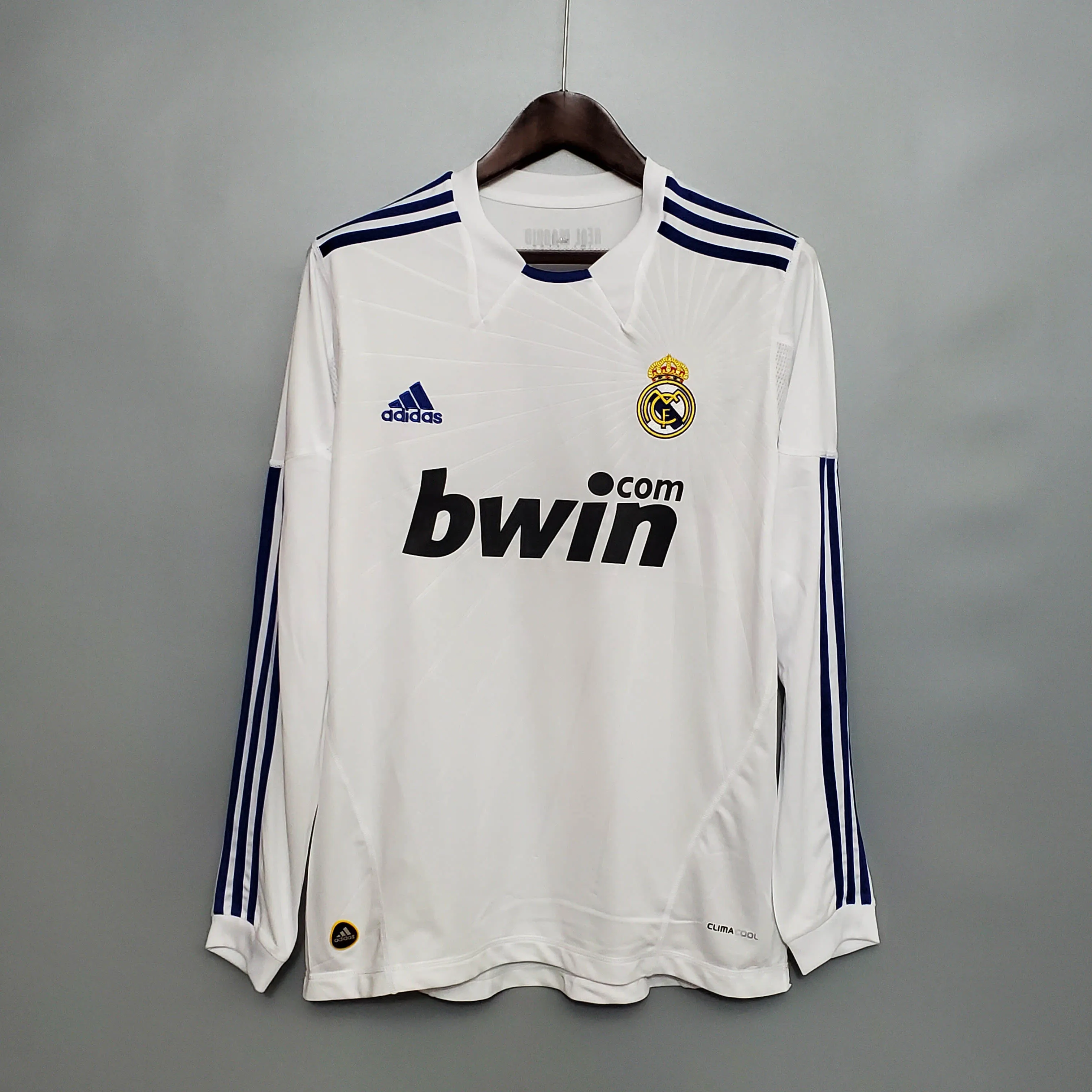レアル·マドリード ホーム 2010/2011 ユニフォーム レトロ 長袖 Tシャツ