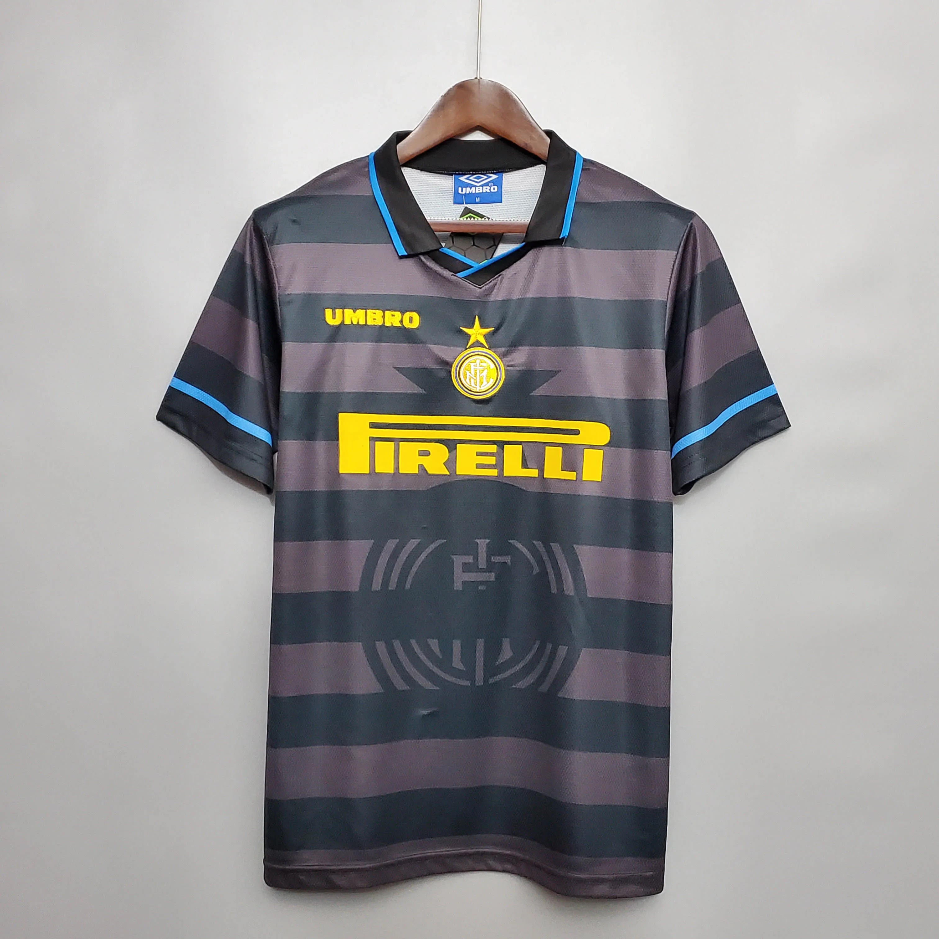 インテル·ミラノ アウェイ 1997/1998 レトロ ユニフォーム Ｔシャツ