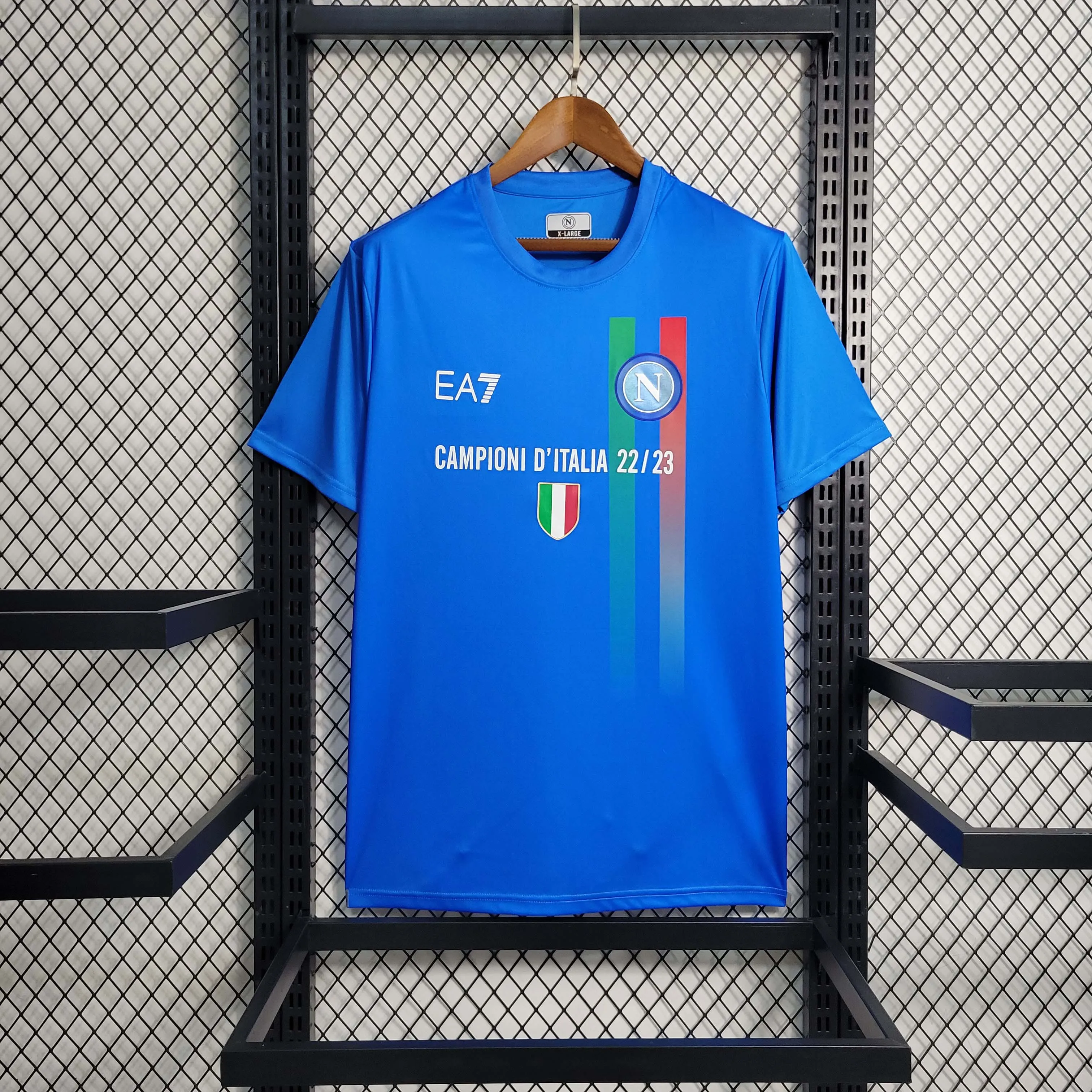 ナポリ 2023/2024 ブルー ユニフォーム 半袖 Tシャツ