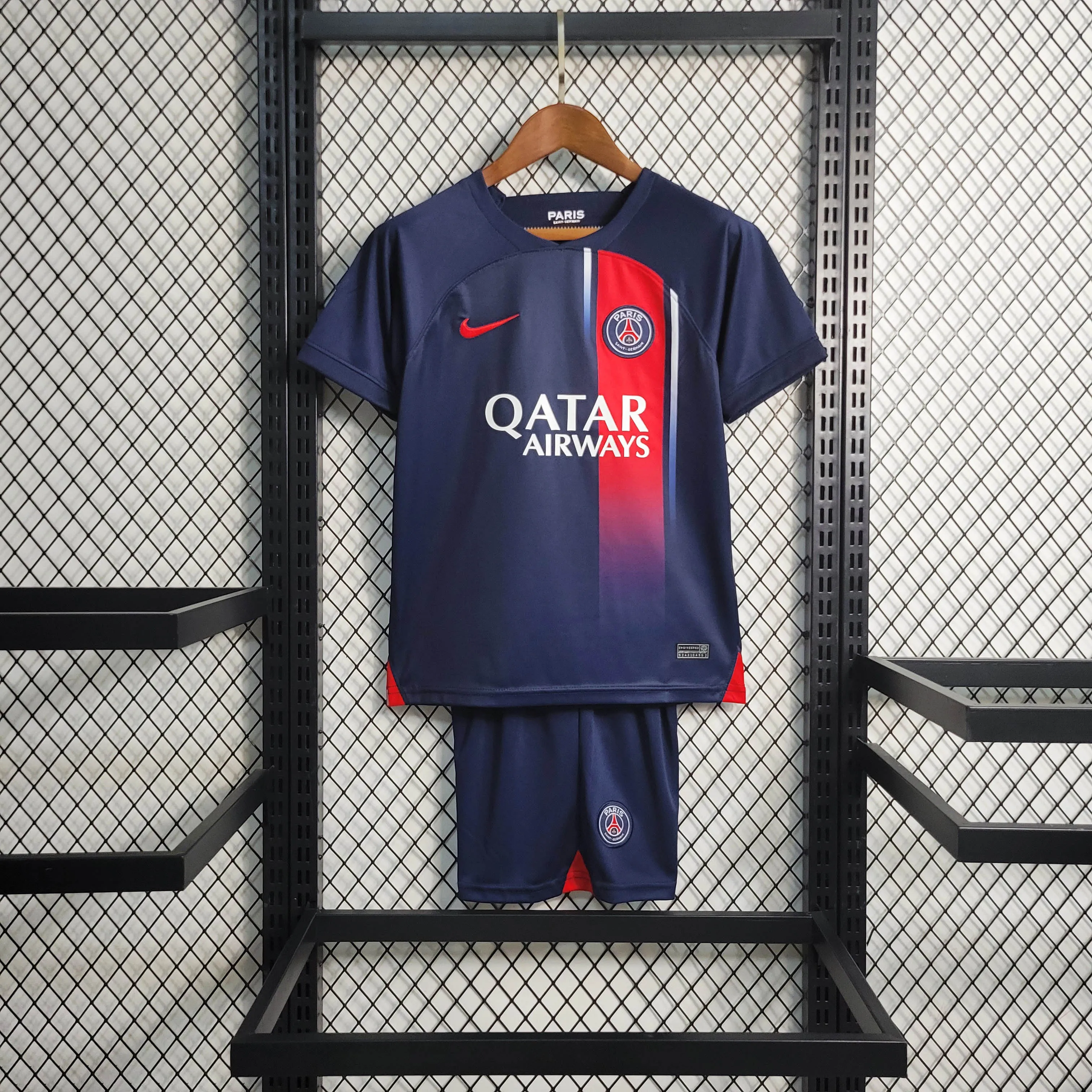 PSG パリサンジェルマン ホーム 2023/2024 キッズ ユニフォーム 上下セット