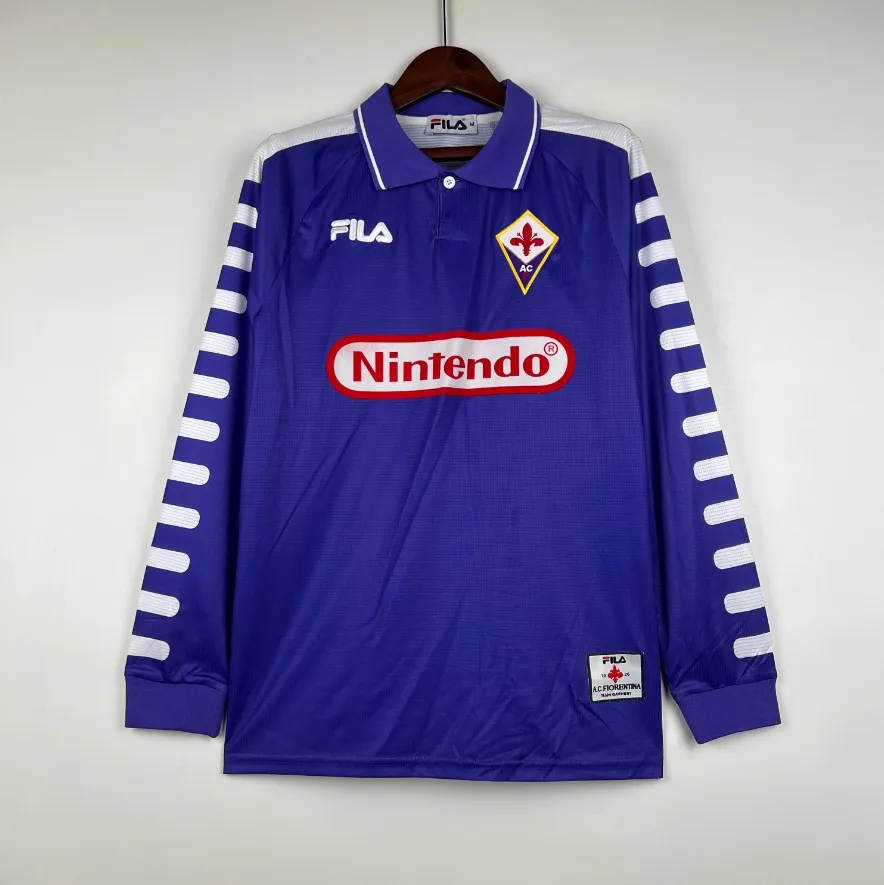 フィオレンティーナ ホーム 1998 ユニフォーム レトロ 長袖 Tシャツ