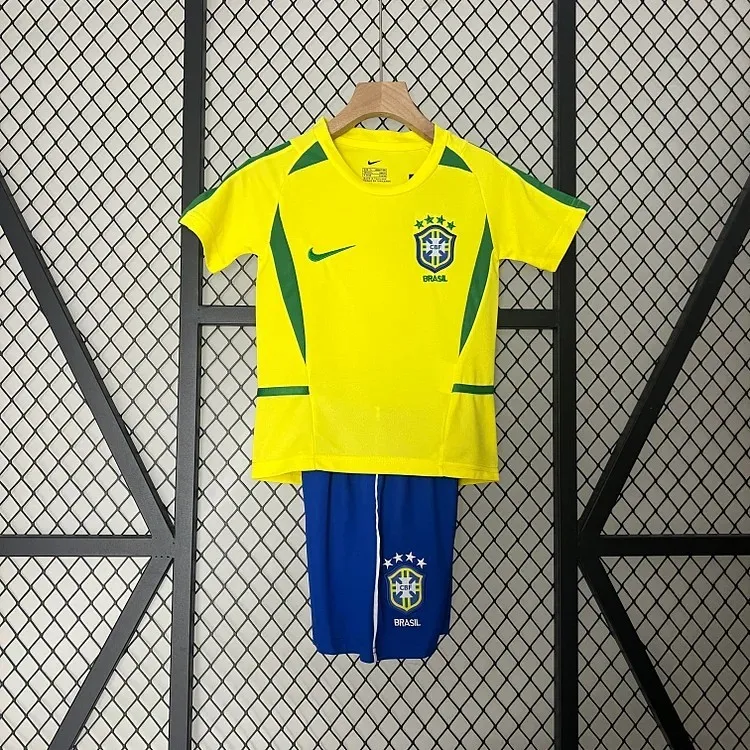 ブラジル代表 ホーム 2002 ユニフォーム キッズ 上下セット